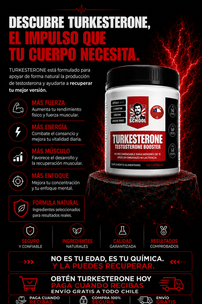 TURKESTERONE OLD SCHOOL EN CAPSULAS