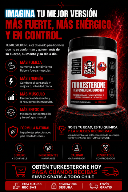 TURKESTERONE OLD SCHOOL EN CAPSULAS