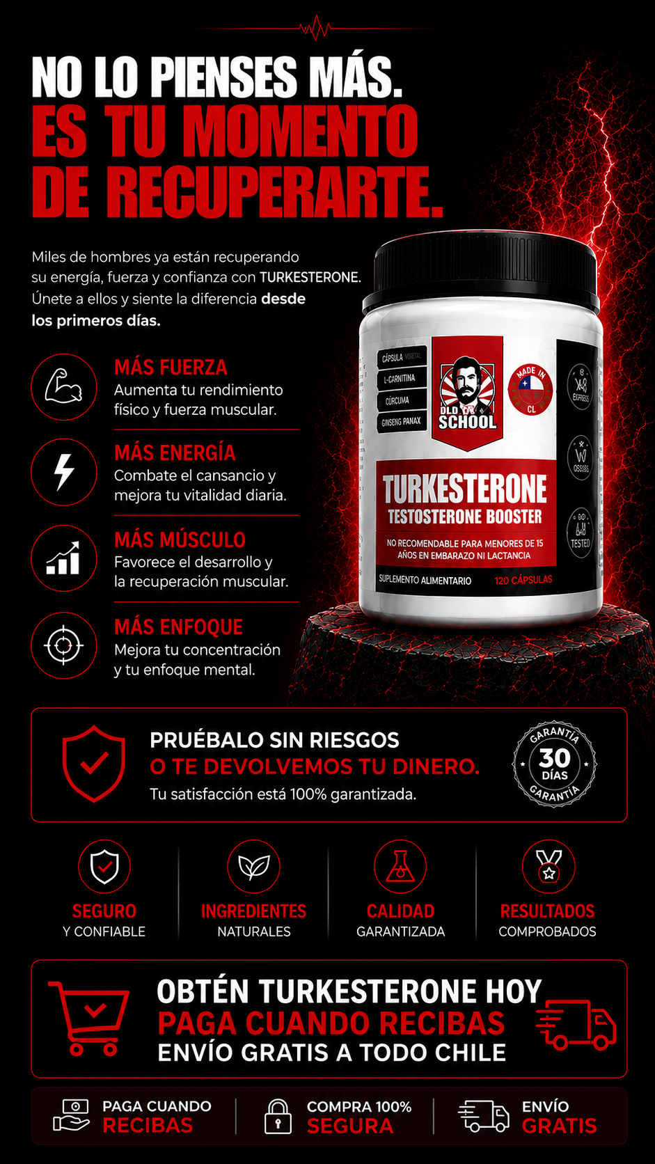TURKESTERONE OLD SCHOOL EN CAPSULAS
