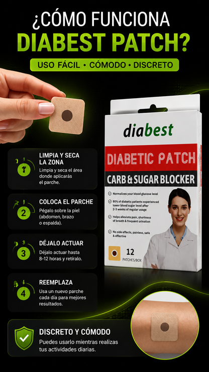 regulador de azúcar en parches diabest
